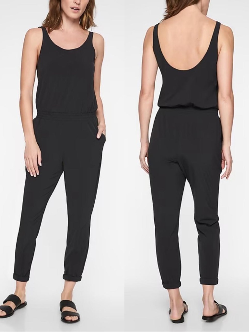 Athleta Roaming Jumpsuit - Black